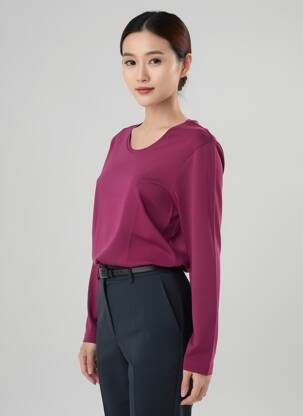 Tricou mâneci lungi mâneci lungi violet SAINT JAMES femme