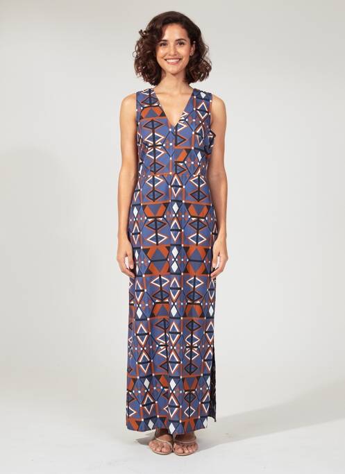 Rochie lungă fără mâneci fără mâneci albastru LA FEE MARABOUTEE femme