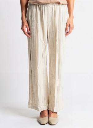 Pantalon drept țesătură crep mărime normală bej CISO femeie