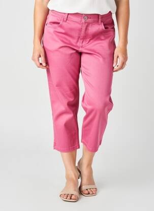 Pantalon trei sferturi mărime normală mărime normală roz JENSEN femeie