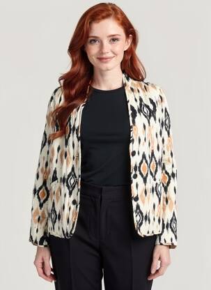 Jachete casual croială dreaptă alb VERO MODA femeie