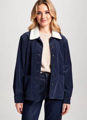 Jachete casual finisaj interior dublat albastru PIECES femeie