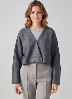 Jachete casual finisaj interior dublat gri COMPAÑIA FANTASTICA femeie
