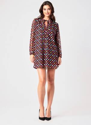 Rochie scurtă mâneci lungi mâneci lungi negru COMPAÑIA FANTASTICA femeie