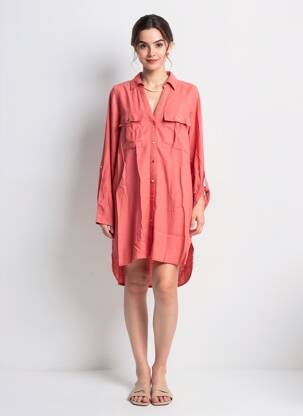 Rochie midi mâneci lungi mâneci lungi roșu VERO MODA femeie