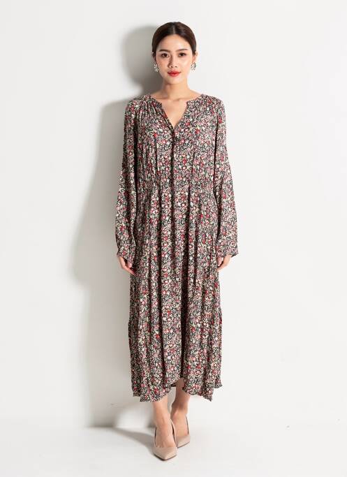 Rochie lungă mâneci lungi mâneci lungi albastru C'EST BEAU LA VIE femme