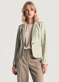 Sacou croială cambrată verde B.YOUNG femme