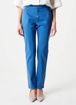 Pantalon slim elasticitate mărime normală albastru C'EST BEAU LA VIE femeie