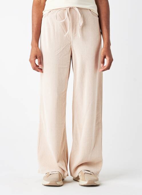 Pantalon larg buzunare mărime normală bej COMPAÑIA FANTASTICA femme