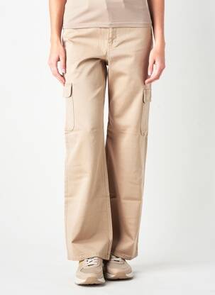 Pantalon cargo croială dreaptă talie înaltă maro VERO MODA femeie