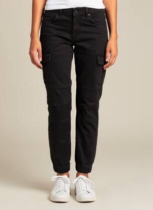 Pantalon cargo strânsă pe partea de jos mărime normală negru VERO MODA femeie