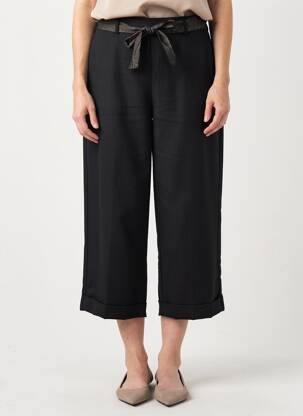 Pantalon 7/8 talie elastică mărime normală negru VERO MODA femeie