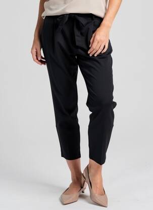 Pantalon 7/8 țesătură poplin mărime normală negru VERO MODA femeie