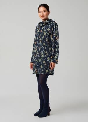 Rochie pulover guler bilă mâneci lungi albastru LILY & ME femeie