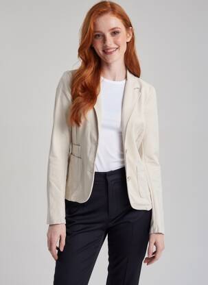 Jachete casual guler de bluză bej LACOMY femeie