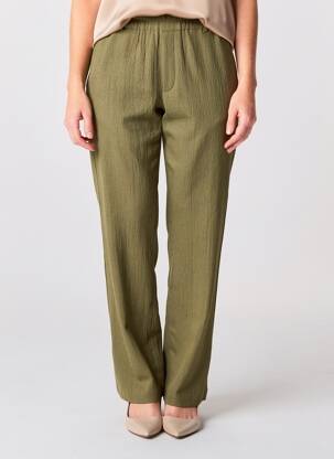 Pantalon drept elasticitate mărime normală verde SUZA femeie