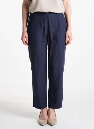 Pantalon drept elasticitate mărime normală albastru CHRISTY femeie