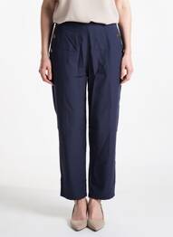 Pantalon drept elasticitate mărime normală albastru CHRISTY femme