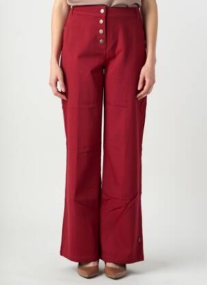 Pantalon evazat croială evazată roșu LA FIANCÉE femeie