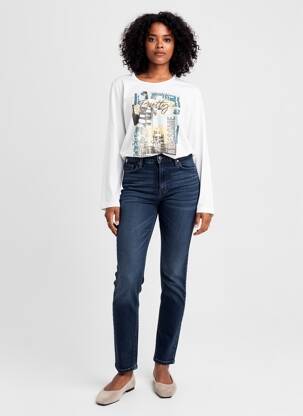 Tricou mâneci lungi mâneci lungi alb SUZA femeie