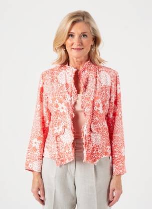 Jachete casual croială cambrată roz ORIENTIQUE NATURALLY femeie