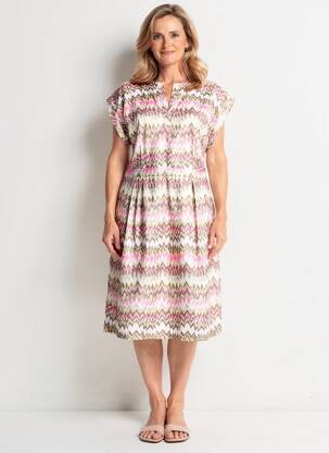Rochie midi mâneci scurte mâneci scurte roz GERRY WEBER femeie