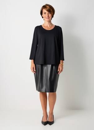 Rochie midi mâneci lungi mâneci lungi negru GERRY WEBER femeie