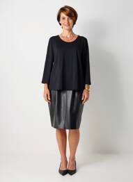 Rochie midi mâneci lungi mâneci lungi negru GERRY WEBER femme