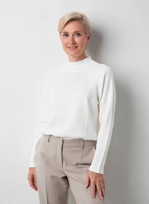 Pulover croială cambrată mâneci lungi bej GERRY WEBER femeie