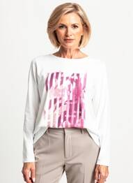 Tricou mâneci lungi mâneci lungi violet GERRY WEBER femme