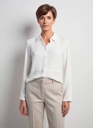 Cămașă croială cambrată mâneci lungi bej GERRY WEBER femeie