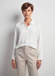 Cămașă croială cambrată mâneci lungi bej GERRY WEBER femme