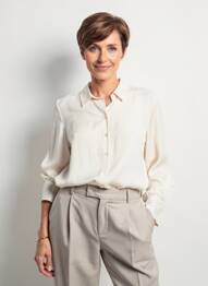 Cămașă țesătură crep mâneci lungi bej GERRY WEBER femme