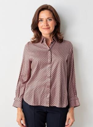 Cămașă țesătură poplin mâneci lungi portocalie GERRY WEBER femeie
