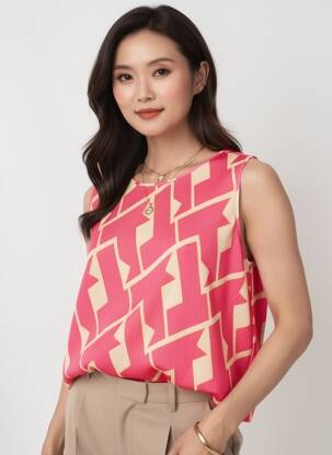 Top elasticitate fără mâneci roz GERRY WEBER femme