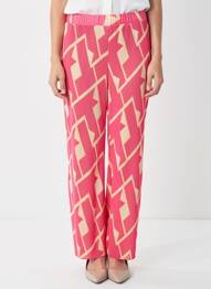 Pantalon drept talie elastică mărime normală roz GERRY WEBER femeie
