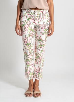 Pantalon trei sferturi elasticitate mărime normală alb GERRY WEBER femeie
