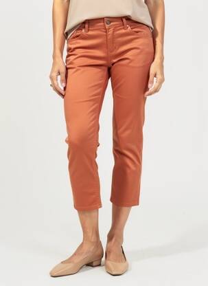 Pantalon 7/8 elasticitate mărime normală portocaliu LIU JO femeie