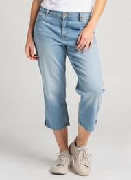 Pantalon trei sferturi croială dreaptă mărime normală albastru GERRY WEBER femeie
