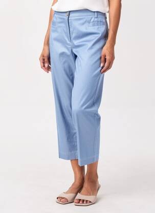 Pantalon 7/8 elasticitate mărime normală albastru JUMFIL femeie