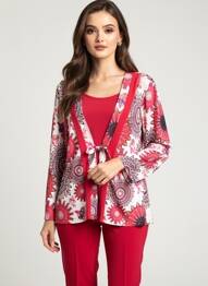 Top imprimeu fantezie mâneci lungi roz JUMFIL femme