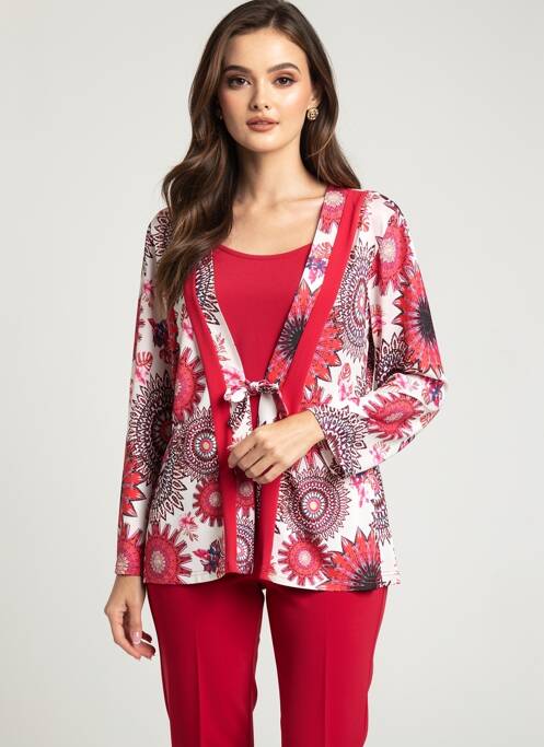 Top imprimeu fantezie mâneci lungi roz JUMFIL femme