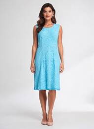 Rochie midi fără mâneci fără mâneci albastru JUMFIL femme