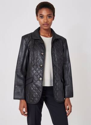 Jachete casual guler tip costum negru JUMFIL femeie