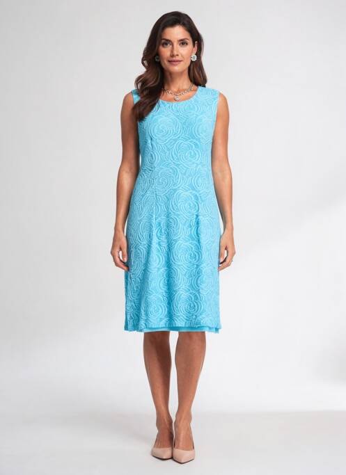 Rochie midi fără mâneci fără mâneci albastru JUMFIL femme
