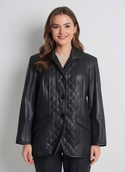Jachete casual guler tip costum negru JUMFIL femme