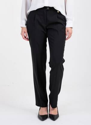 Pantalon slim talie înaltă talie înaltă negru JUMFIL femeie