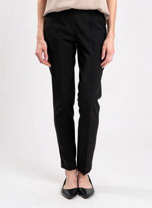 Pantalon slim talie elastică mărime normală negru JUMFIL femeie