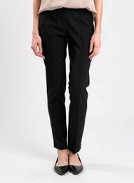 Pantalon slim talie elastică mărime normală negru JUMFIL femme