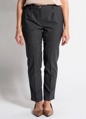Pantalon slim talie înaltă talie înaltă negru JUMFIL femeie